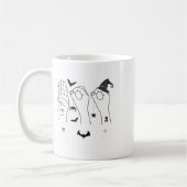 Halloween Asl Hand Gebing Language Deaf Pride Boo Kaffeetasse (Links)