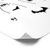 Halloween Asl Hand Gebing Language Deaf Pride Boo Poster (Ecke)