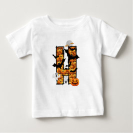 Halloween Ästhetik Buchstabe H Baby T - Shirt
