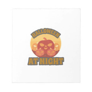 Halloween At Night Notizblock