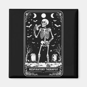 Halloween-Atemtherapeut-Tarotkarte Pulmone Magnet