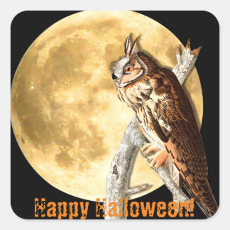 Halloween Audubon Long-Owl Stickers