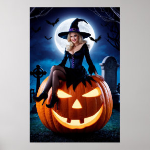 Halloween auf Pumpkin Poster