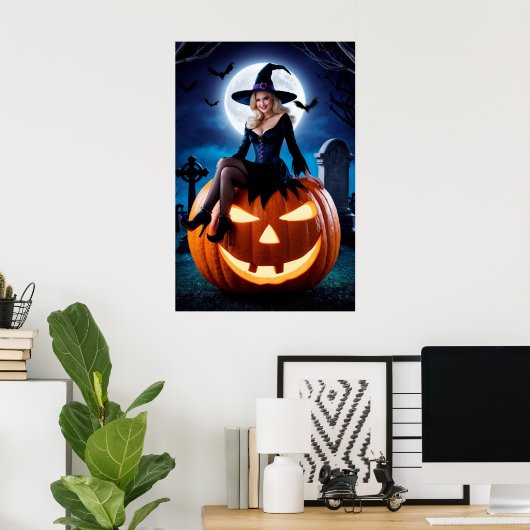 Halloween auf Pumpkin Poster (Heimbüro)