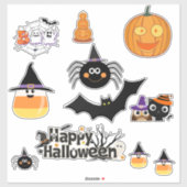 Halloween-Aufkleber Aufkleber (Blatt)