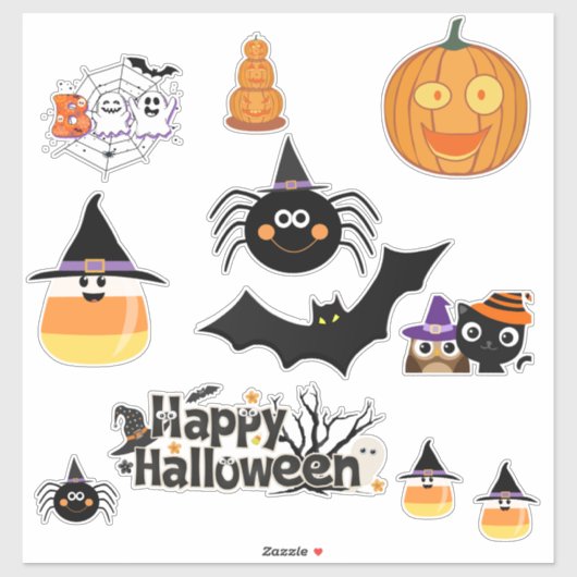 Halloween-Aufkleber Aufkleber (Blatt)