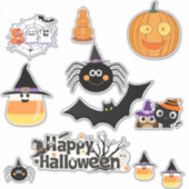 Halloween-Aufkleber Aufkleber (Vorderseite)