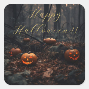 Halloween-Aufkleber Quadratischer Aufkleber