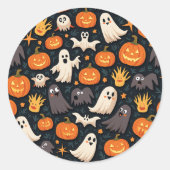 Halloween-Aufkleber Runder Aufkleber (Vorderseite)