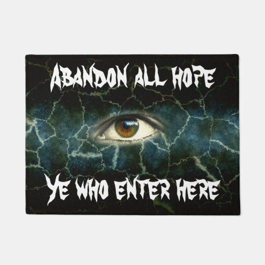 Halloween-Auge 18" x 24" Tür-Matte Fußmatte (Vorderseite)