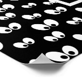 Halloween Augen grün Keks keine Tricks Poster (Ecke)