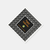 Halloween Augen grün Keks keine Tricks Serviette (Ecke)