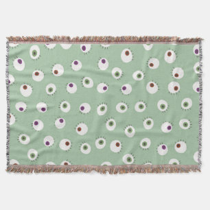 Halloween-Augen, von Hand gezeichnet, nahtlos. Decke