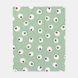 Halloween-Augen, von Hand gezeichnet, nahtlos. Fleecedecke