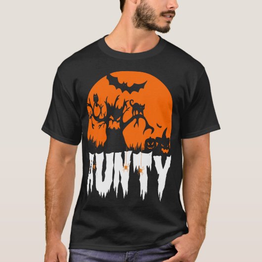 Halloween Aunty Beängstigend 31. Oktober Geschenk T-Shirt (Vorderseite)