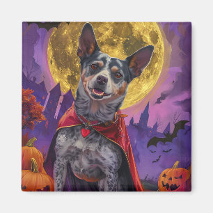 Halloween Australian Cattle Dog Pumpkins Beängstig Magnet