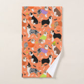 Halloween Australian Shepherd Badhandtuch Set (Handtuch)