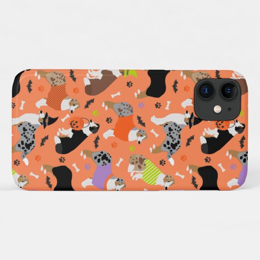 Halloween Australian Shepherd Case-Mate iPhone Hülle (Rückseite (Horizontal))