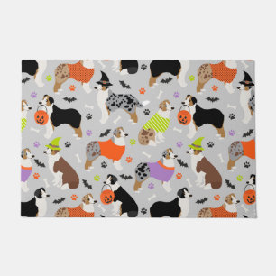 Halloween Australian Shepherd Doormat Fußmatte