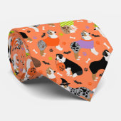 Halloween Australian Shepherd Krawatte (Gerollt)