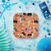 Halloween Australian Shepherd Pappteller (Party)