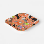 Halloween Australian Shepherd Pappteller (Gewinkelt)