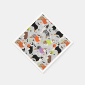 Halloween Australian Shepherd Serviette (Ecke)