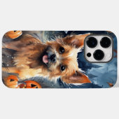Halloween Australian Terrier with Pumpkins Beängst Case-Mate iPhone Hülle (Rückseite (Horizontal))