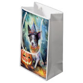 Halloween Australische Rinder mit Pumpkins Beängst Kleine Geschenktüte (Rückseite Schrägansicht)