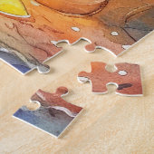 Halloween Australische Rinder mit Pumpkins Beängst Puzzle (Seite)