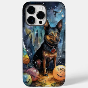Halloween Australischer Kelpie mit Kürbissen Gruse Case-Mate iPhone 14 Pro Max Hülle