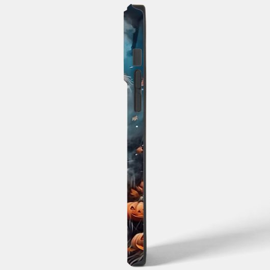 Halloween Australischer Schäferhund mit Pumpkins B Case-Mate iPhone Hülle (Rückseite / Links)