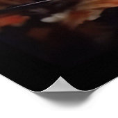 Halloween Australischer Schäferhund mit Pumpkins B Poster (Ecke)