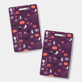 Halloween Ausweis (Vorder- & Rückseite)