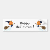 Halloween Autoaufkleber Hexenkürbis (Vorne)