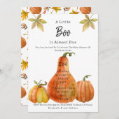 Halloween Autumn Pumpkin Babyshower Invitation Einladung (Vorne/Hinten)