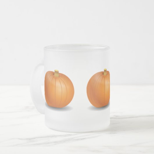 Halloween/Autumn Pumpkin Mattierte Tasse (Vorderseite Links)
