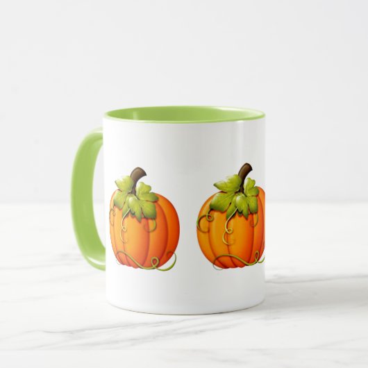 Halloween/Autumn Pumpkin Tasse (Vorderseite Links)