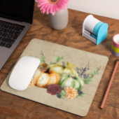 Halloween Autumn Pumpkin Watercolor Mousepad