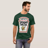 Halloween Avocado Dancing Spooky Salsa Sauce T-Shirt (Vorne ganz)