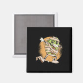 Halloween Avocado Mummy Magnet (Vorderseite/Rückseite)