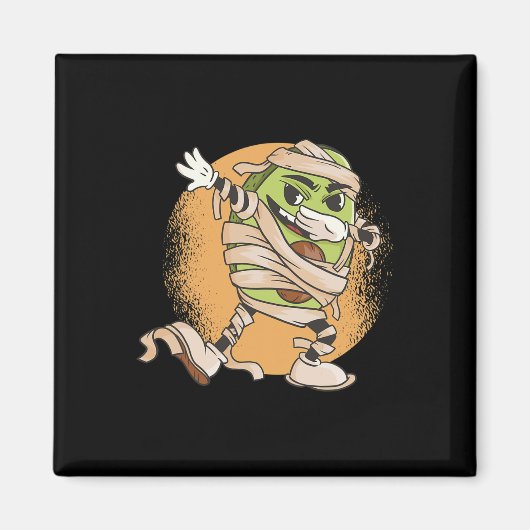 Halloween Avocado Mummy Magnet (Vorne)
