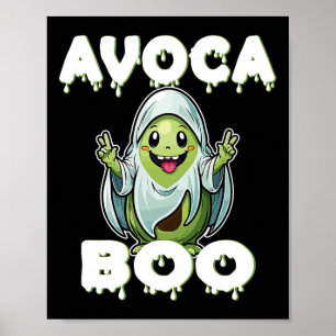 Halloween Avocado Pun Ghost Kostüm Funny Veggie A Poster