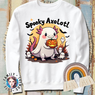 Halloween Axolotl gibt Niedliches Skelett Hallowee Sweatshirt
