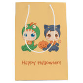 Halloween Babies Black Cat Dragon Costume Mittlere Geschenktüte (Vorderseite)