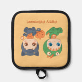 Halloween Babies Black Cat Dragon Costume Topflappen (Vorderseite)