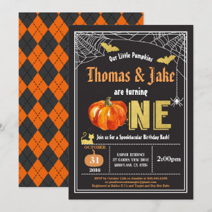 Halloween-Baby 1. Geburtstagsparty Einladung