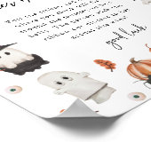 Halloween Baby Bly Sign Poster (Ecke)