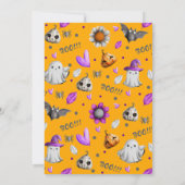 Halloween Baby Boo Baby Shower Gender neutral Einladung (Rückseite)