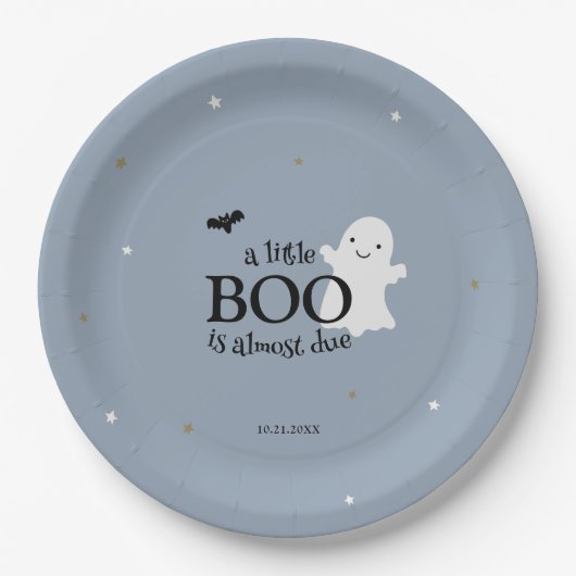 Halloween Baby Boy Dusche Pappteller (Vorderseite)